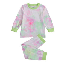 Load image into Gallery viewer, Autumn Children Kids Sleepwear Baby Pajamas Sets Baby Boys Tie-dye Print pyjamas Nightwear Girls Night Clothes Kids Clothing Set
