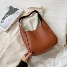 Load image into Gallery viewer, Small PU Leather Hand Bags For Women 2020 Simple Solid Color Shoulder Handbags Female Travel Totes Lady Fashion Bag
