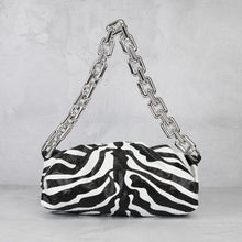 Load image into Gallery viewer, New Lady&#39;s bag Genuine Leather Women&#39;s Handbags Designer Women Bag On The Shoulder Thick Chain Crossbody Zebra Cloud Bag
