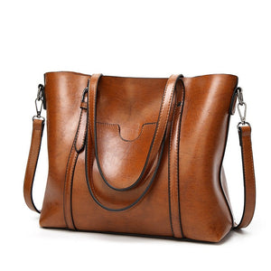 Herald Fashion Large Capacity Women Tote Bag High Quality Leather Female Shoulder Bag Causal Women Handbag Lady's Messenger Bags