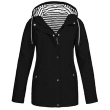 Load image into Gallery viewer, Womail Womens Coats Women Solid Rain Jacket Outdoor Plus Size Waterproof Hooded Raincoat Windproofwomen coat 2019 S-5XL
