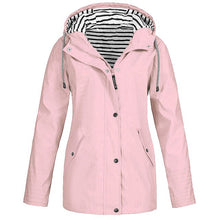 Load image into Gallery viewer, Womail Womens Coats Women Solid Rain Jacket Outdoor Plus Size Waterproof Hooded Raincoat Windproofwomen coat 2019 S-5XL
