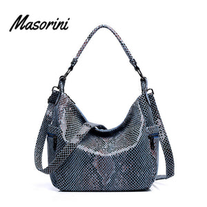 New Arrival Shoulder Bag Women PU Leather Serpentine Crossbody Bags Women High Quality Casual Tote Handbags Designers Brand Lady