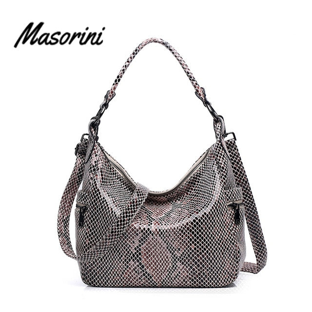 New Arrival Shoulder Bag Women PU Leather Serpentine Crossbody Bags Women High Quality Casual Tote Handbags Designers Brand Lady