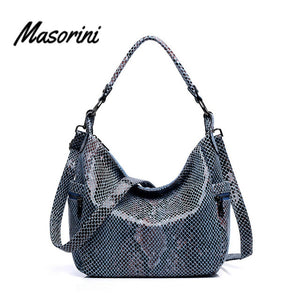 New Arrival Shoulder Bag Women PU Leather Serpentine Crossbody Bags Women High Quality Casual Tote Handbags Designers Brand Lady
