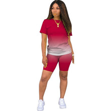 Load image into Gallery viewer, ChocoMist Two-piece Casual Gradient Homewear Women Pant Set M1106
