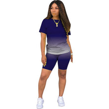 Load image into Gallery viewer, ChocoMist Two-piece Casual Gradient Homewear Women Pant Set M1106
