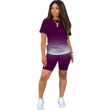 Load image into Gallery viewer, ChocoMist Two-piece Casual Gradient Homewear Women Pant Set M1106
