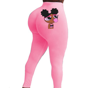 NEONBABIPINK Candy Snack Sexy Fitness Leggings Fall 2020 Plus Size Women Clothing Gym Running High Waisted Pants N90-BD20