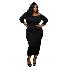 Load image into Gallery viewer, dress one vestidos shoulder summer women bodysuit playsuit femme body mode suit solid color fall ribbon long sleeve leisure
