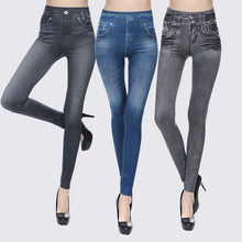 Load image into Gallery viewer, Imitation Jeans Leggings Women 2020 Spring Comfortable Tights S-5xl Plus Size Elastic Pants Brand Long Slim Pants
