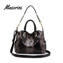 Load image into Gallery viewer, Vintage Women&#39;s Leather Shoulder Bag High Quality Crossbody Bags Woman Chain Luxury Designer Big Handbags Ladies Fashion
