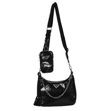 Load image into Gallery viewer, Luxury Women Bag Two-in-one Handbag With Phone Bag Leather Lady&#39;s Bag Chains Bags For Women Shoulder Bag Composite Crossbody Bag
