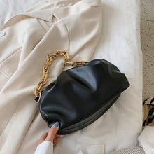 Load image into Gallery viewer, HOCODO Solid Color Chain Crossbody Bag For Women Simple Fashion Dumplings PU Leather Shoulder Messenger Bags Ladies Clutch Bag
