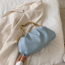 Load image into Gallery viewer, HOCODO Solid Color Chain Crossbody Bag For Women Simple Fashion Dumplings PU Leather Shoulder Messenger Bags Ladies Clutch Bag
