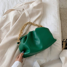 Load image into Gallery viewer, HOCODO Solid Color Chain Crossbody Bag For Women Simple Fashion Dumplings PU Leather Shoulder Messenger Bags Ladies Clutch Bag
