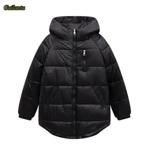 Load image into Gallery viewer, Guilantu Down Cotton Padded Jacket Women Winter Clothing Plus Size Casual Loose Hoodies Coat Female Whiter Black Parka Mujer
