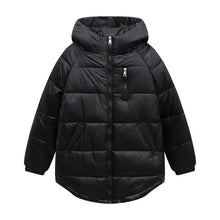 Load image into Gallery viewer, Guilantu Down Cotton Padded Jacket Women Winter Clothing Plus Size Casual Loose Hoodies Coat Female Whiter Black Parka Mujer
