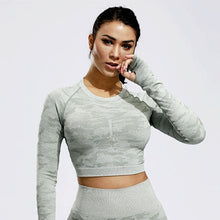 Load image into Gallery viewer, NADANBAO Fitness Pants Women Leggings Camouflage Female Workout Leggins High Waist Flexible Gym Sporting  Leggin Plus Size

