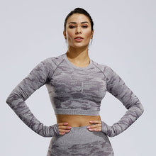 Load image into Gallery viewer, NADANBAO Fitness Pants Women Leggings Camouflage Female Workout Leggins High Waist Flexible Gym Sporting  Leggin Plus Size

