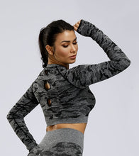 Load image into Gallery viewer, NADANBAO Fitness Pants Women Leggings Camouflage Female Workout Leggins High Waist Flexible Gym Sporting  Leggin Plus Size
