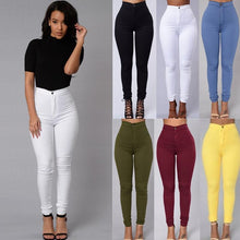 Load image into Gallery viewer, High Waist Stretch Jeans Slim Pencil Trouser Women Clothing Pants Sexy Women Lady Denim Skinny Pants S-3XL
