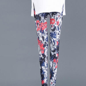 VISNXGI New Woman Fashion Jeans Print Denim Ankle-Length Imitation Skinny Jeans Holes Spandex Straight Slim Jeans Women Leggings