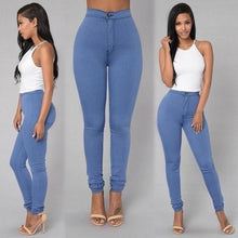 Load image into Gallery viewer, High Waist Stretch Jeans Slim Pencil Trouser Women Clothing Pants Sexy Women Lady Denim Skinny Pants S-3XL
