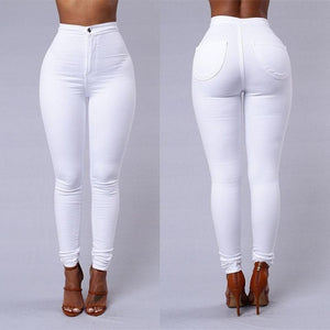 High Waist Stretch Jeans Slim Pencil Trouser Women Clothing Pants Sexy Women Lady Denim Skinny Pants S-3XL