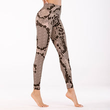 Load image into Gallery viewer, Leopard Snake Pattern Printed Leggings Women Fitness Pants Leginy Femenina Pantalones Mujer Female Elastic Slim Pants Leggins
