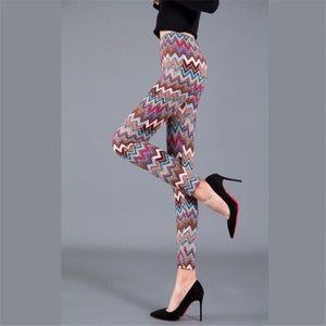 VISNXGI New Woman Fashion Jeans Print Denim Ankle-Length Imitation Skinny Jeans Holes Spandex Straight Slim Jeans Women Leggings