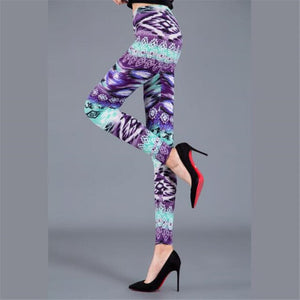 VISNXGI New Woman Fashion Jeans Print Denim Ankle-Length Imitation Skinny Jeans Holes Spandex Straight Slim Jeans Women Leggings